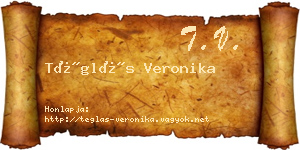 Téglás Veronika névjegykártya