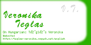 veronika teglas business card